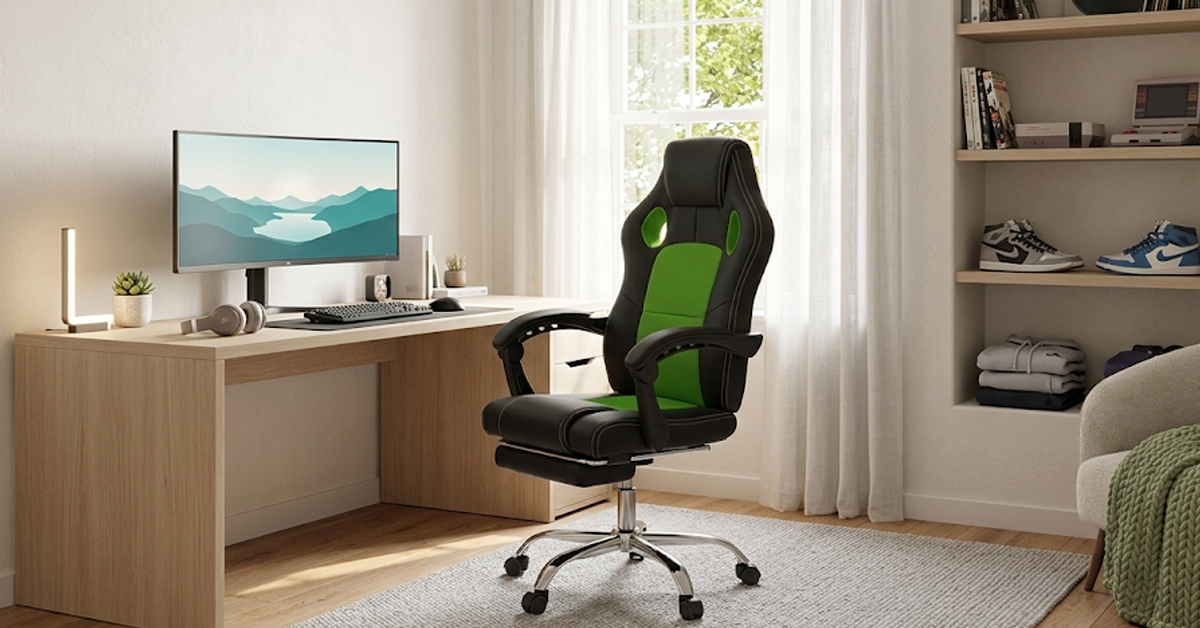 Scaun de gaming într-un setup care arată bine și se simte bine